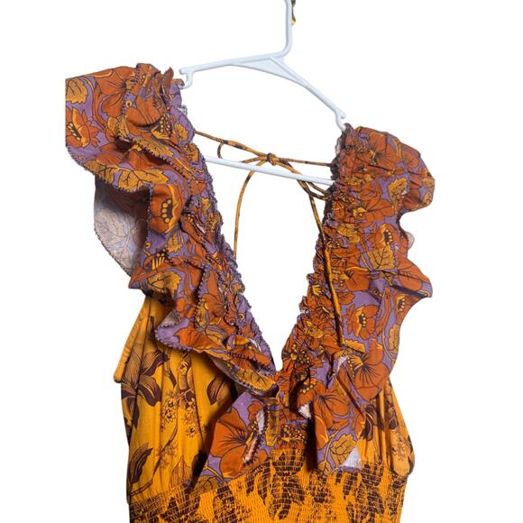 Love the Label Azalea Ruffled Midi Dress Sz. XS - Picture 4 of 6